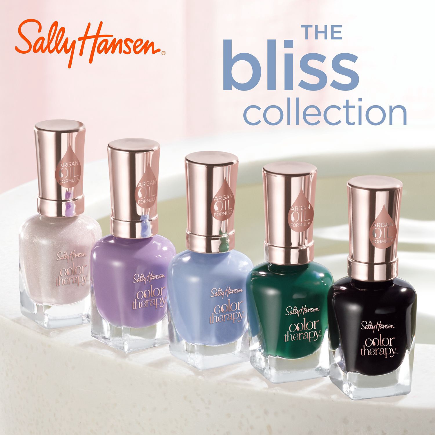 slide 9 of 10, Sally Hansen Color Therapy Nail Polish - Dressed to Chill, 0.5oz, 14.70 mL