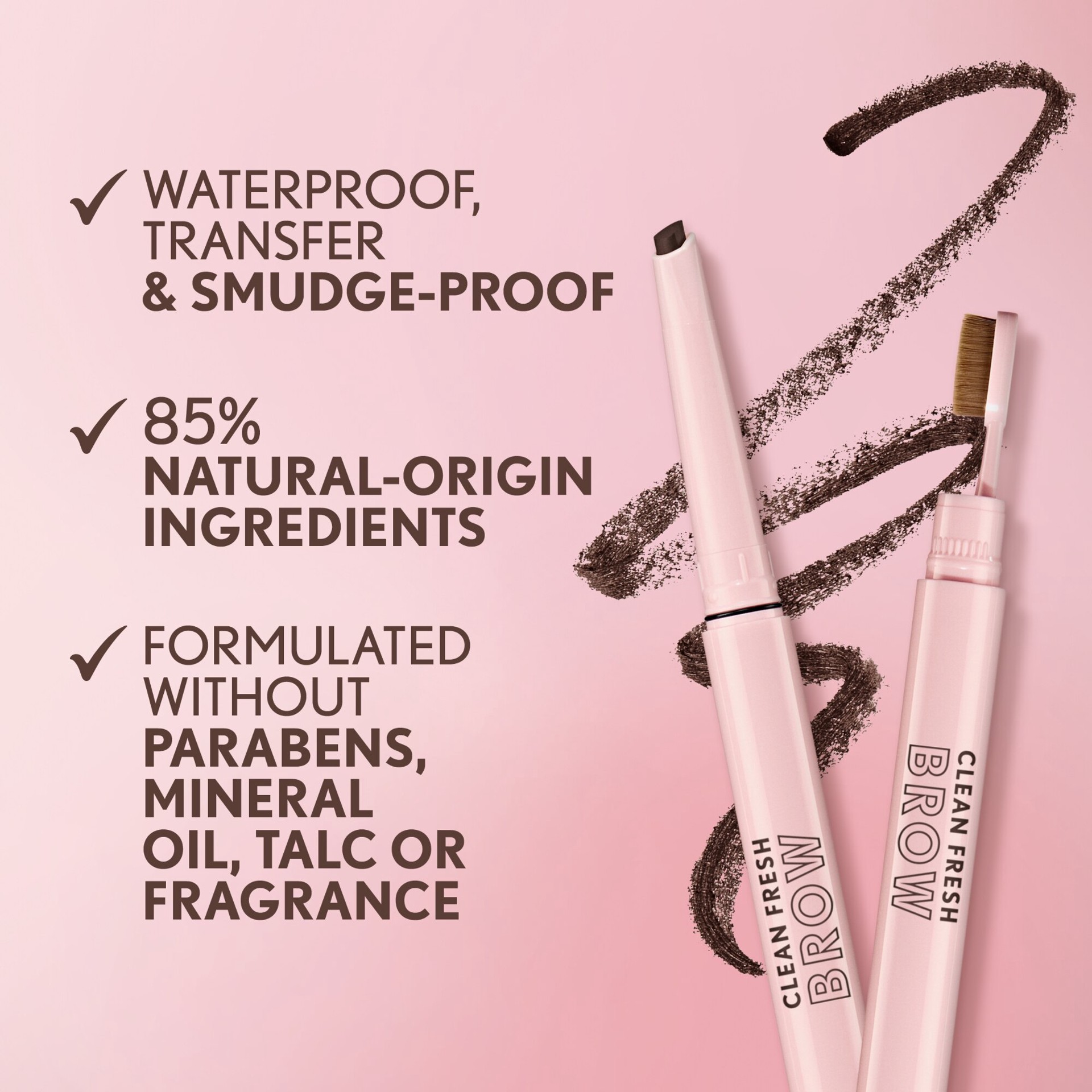 slide 10 of 11, Covergirl Clean Fresh Brow Filler Pomade Pencil - Dark Brown, 1 ct