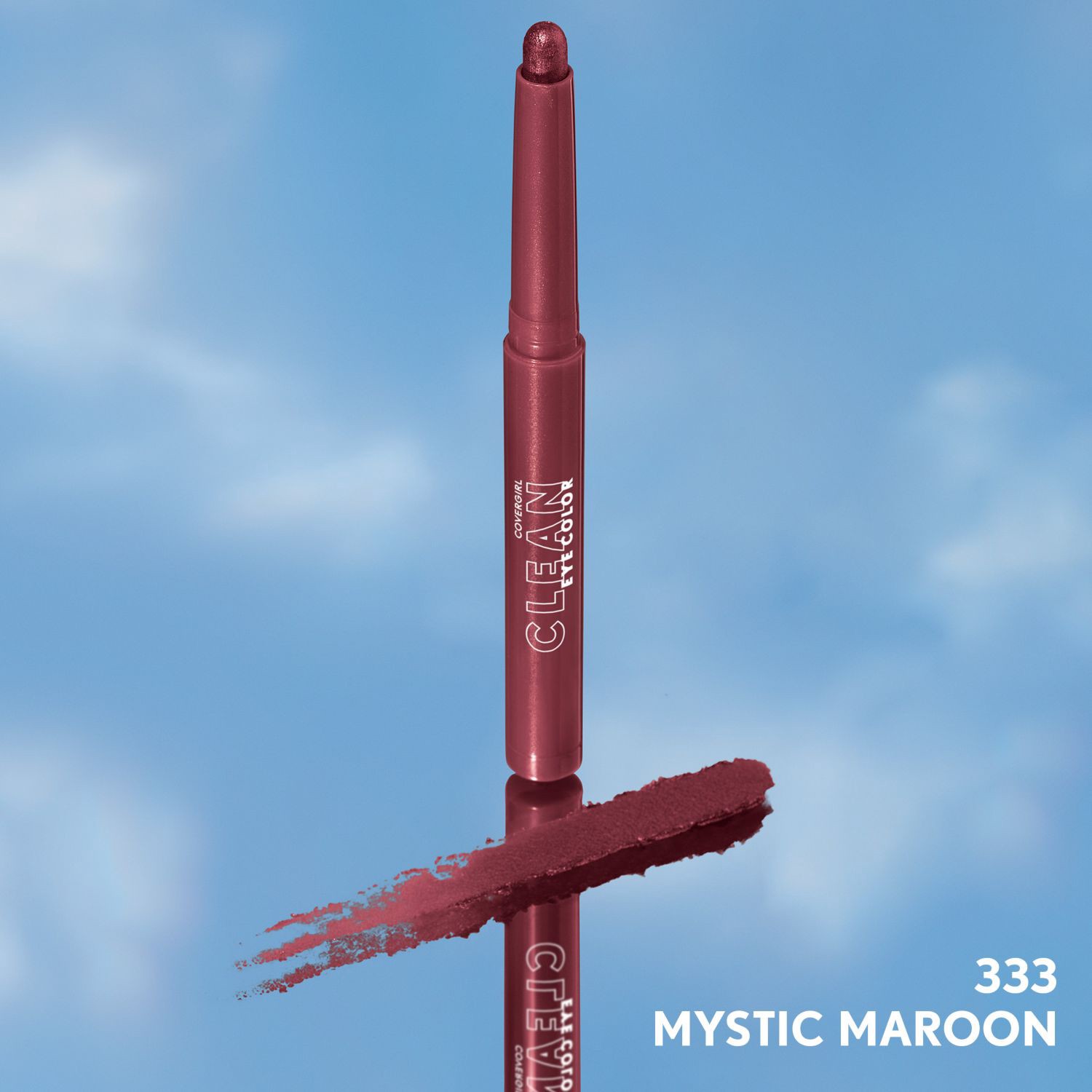 slide 4 of 10, Covergirl Clean Eye Color Sticks, 333 Mystic Maroon, 1 ct