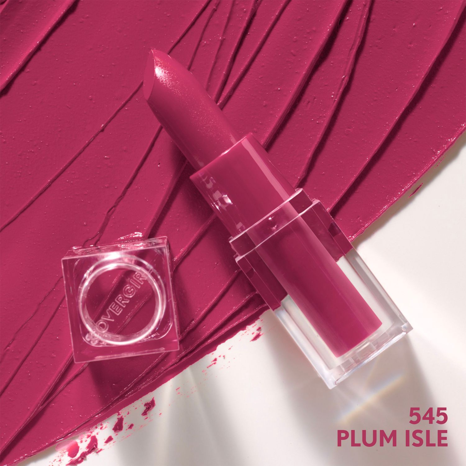 slide 6 of 9, Covergirl Clean Lip Color, 545 Plum Isle, 1 ct
