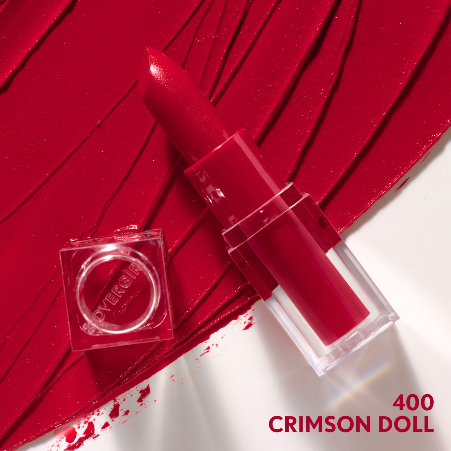 slide 3 of 9, Covergirl Clean Lip Color, 400 Crimson Doll, 1 ct
