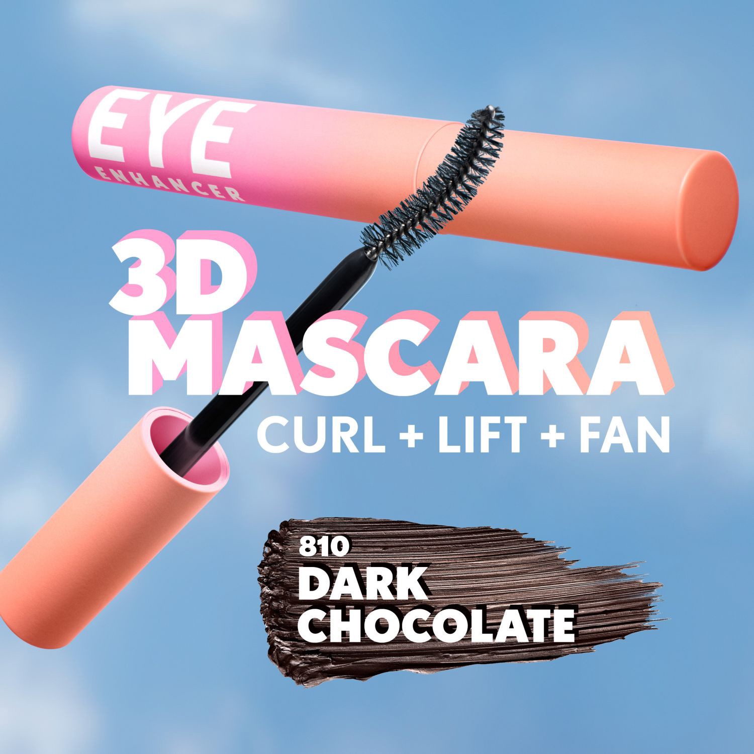 slide 5 of 9, Covergirl Eye Enhancer 3D Mascara, 810 Dark Chocolate, 1 ct