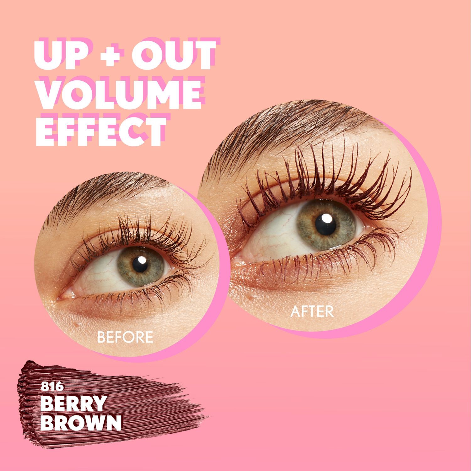 slide 5 of 9, Covergirl Eye Enhancer 3D Mascara, 816 Berry Brown, 1 ct