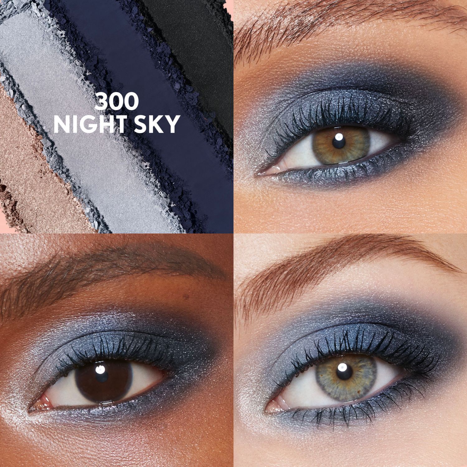 slide 3 of 9, Covergirl Eye Enhancer Eyeshadow Quad, 300 Night Sky, 1 ct