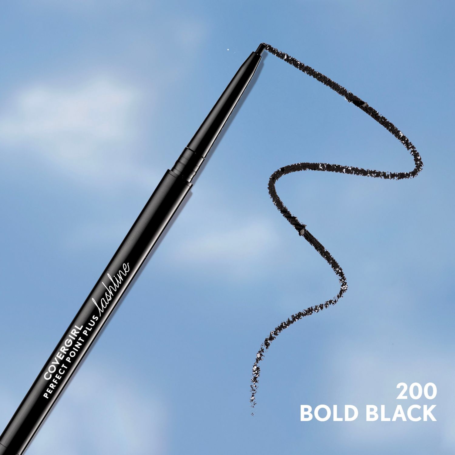 slide 4 of 8, Covergirl Perfect Point Plus Eyeliner, 200 Bold Black, 1 ct