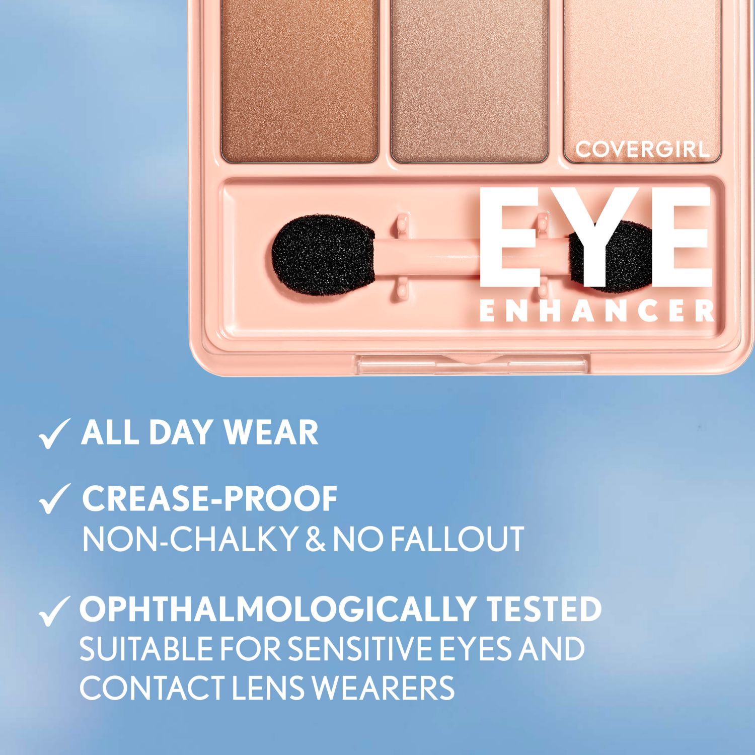 slide 8 of 9, Covergirl Eye Enhancers Eyeshadow Quad, 285 Bellini Spritz, 1 ct