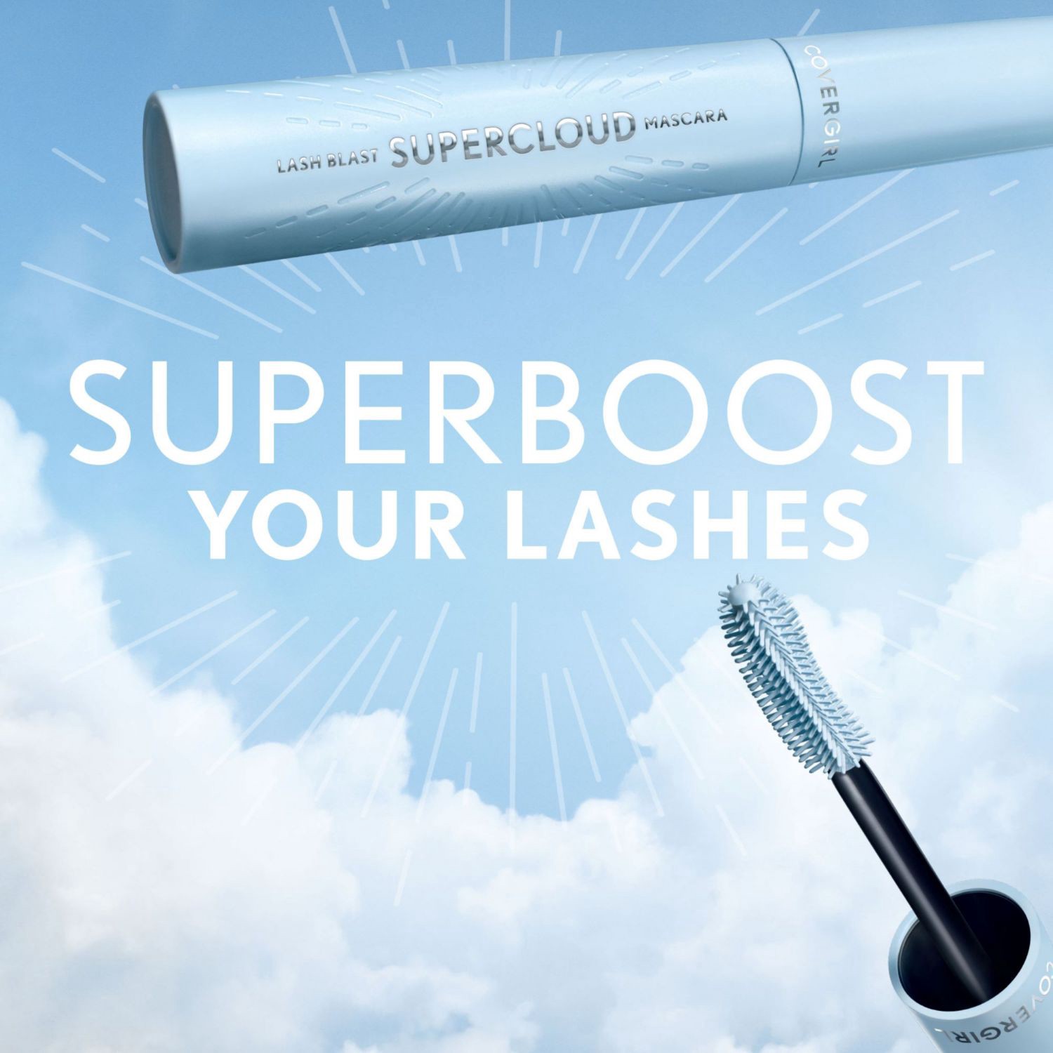 slide 7 of 9, Covergirl Lash Blast Supercloud Mascara, Super Black, 1 ct