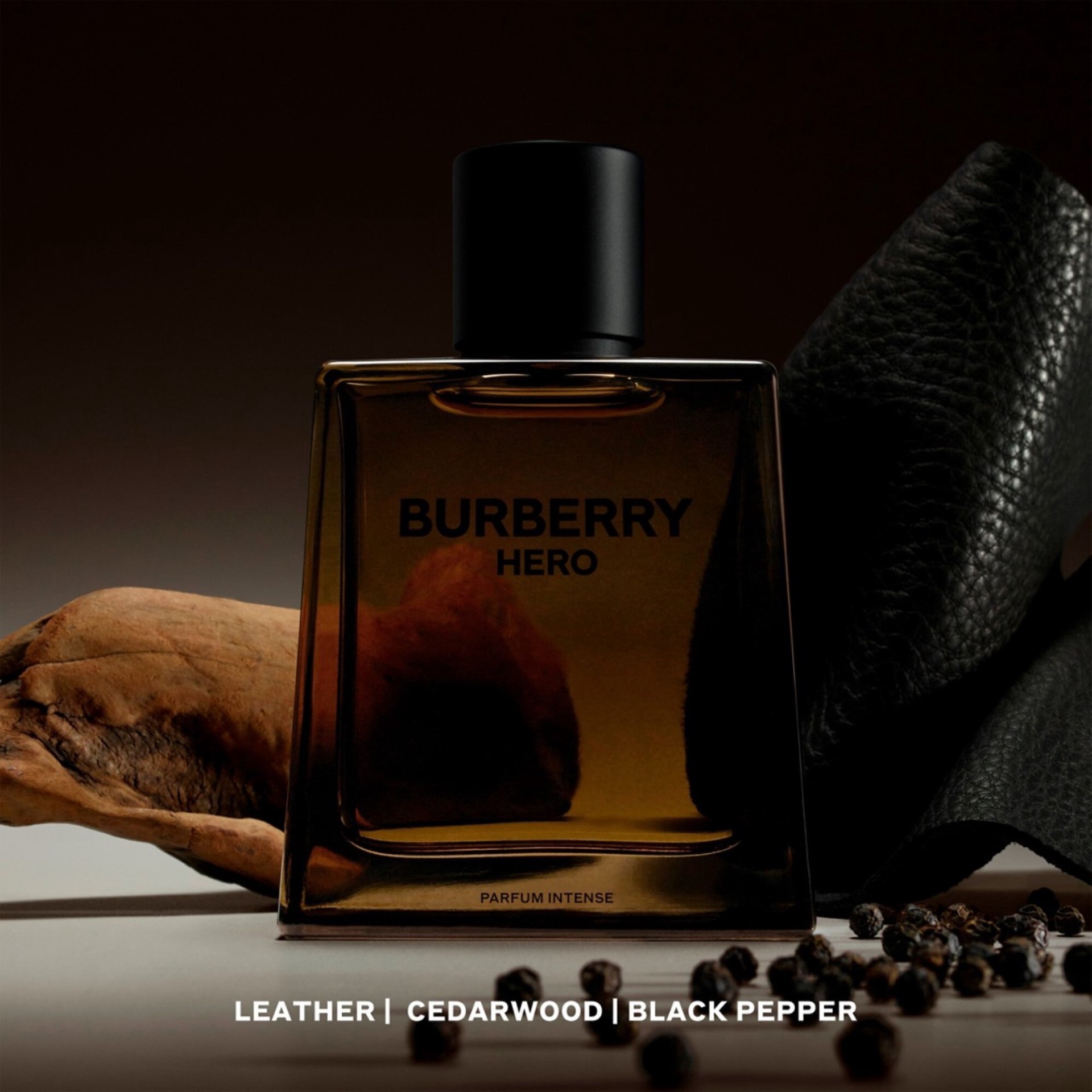 slide 2 of 7, BURBERRY Hero Parfum Intense with Cedarwood and Leather Accord 3.3 oz / 100 mL parfum spray, 3.3 oz / 100 ml
