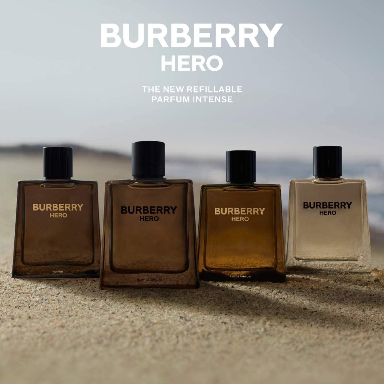 slide 7 of 7, BURBERRY Hero Parfum Intense with Cedarwood and Leather Accord 3.3 oz / 100 mL parfum spray, 3.3 oz / 100 ml