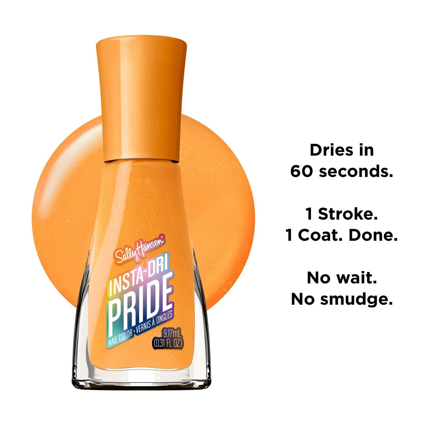 slide 8 of 8, SALLY HANSEN Sh Insta Dri Fast Dry Nail Color- Orange You Gladd, 1 ct