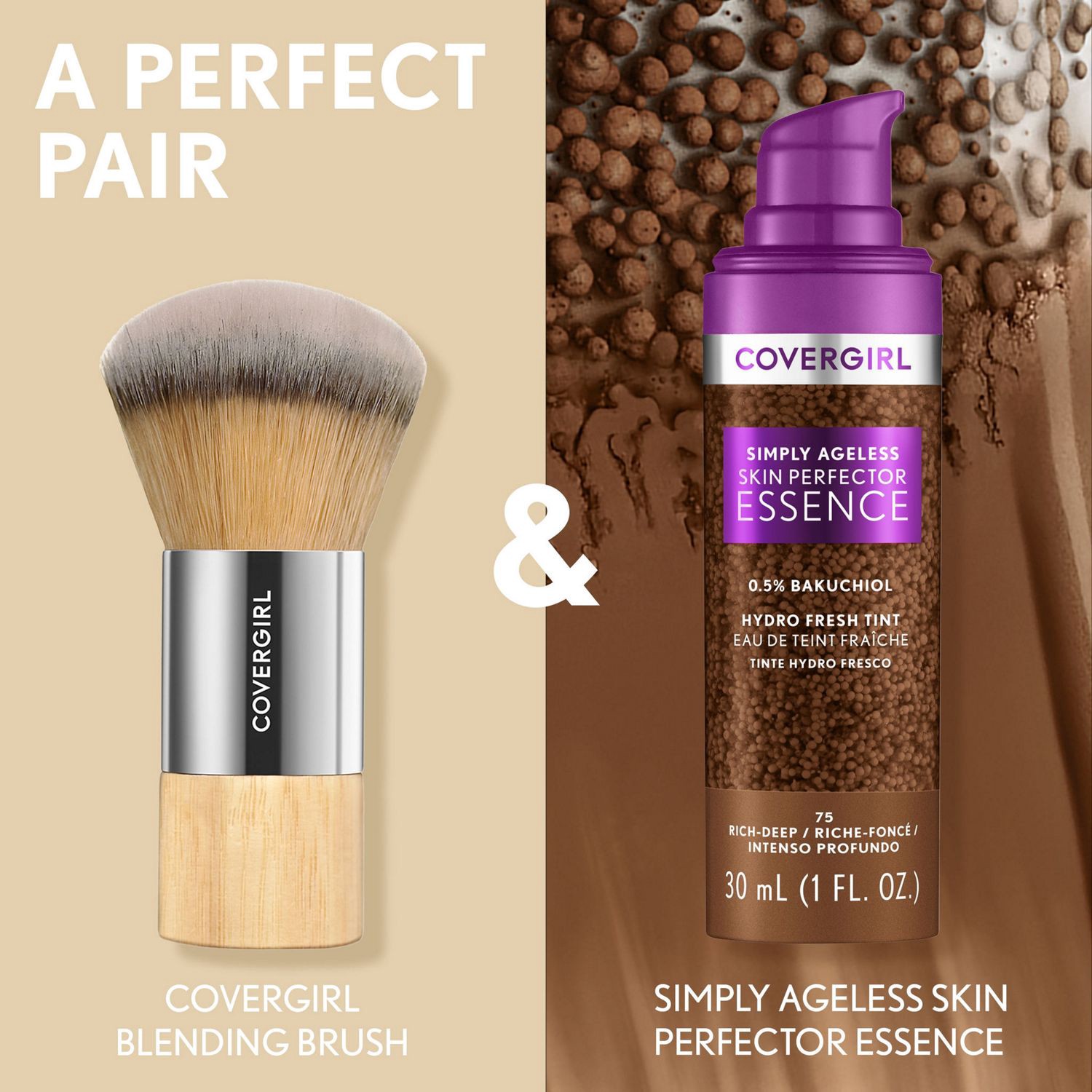 slide 4 of 8, CoverGirl Simply Ageless Skin Perfector Essence Brush, 1 ct