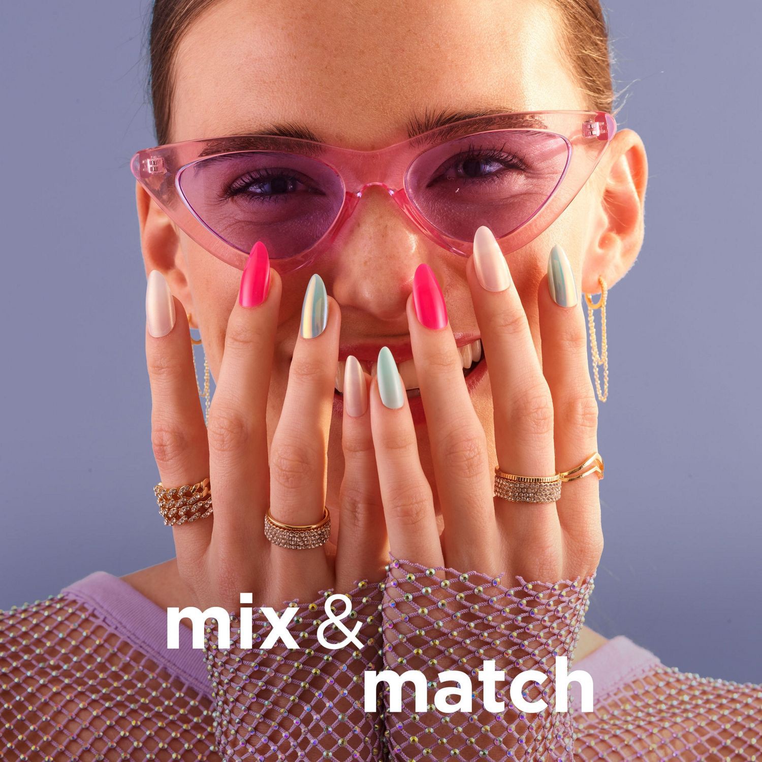 slide 3 of 9, SALLY HANSEN Sh Perfect Press On Cinna, Snap, 1 ct