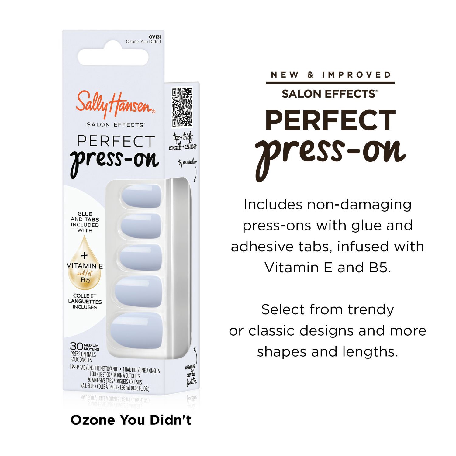 slide 5 of 9, SALLY HANSEN Sh Perfect Press On O , Zone You Didn'T, 1 ct