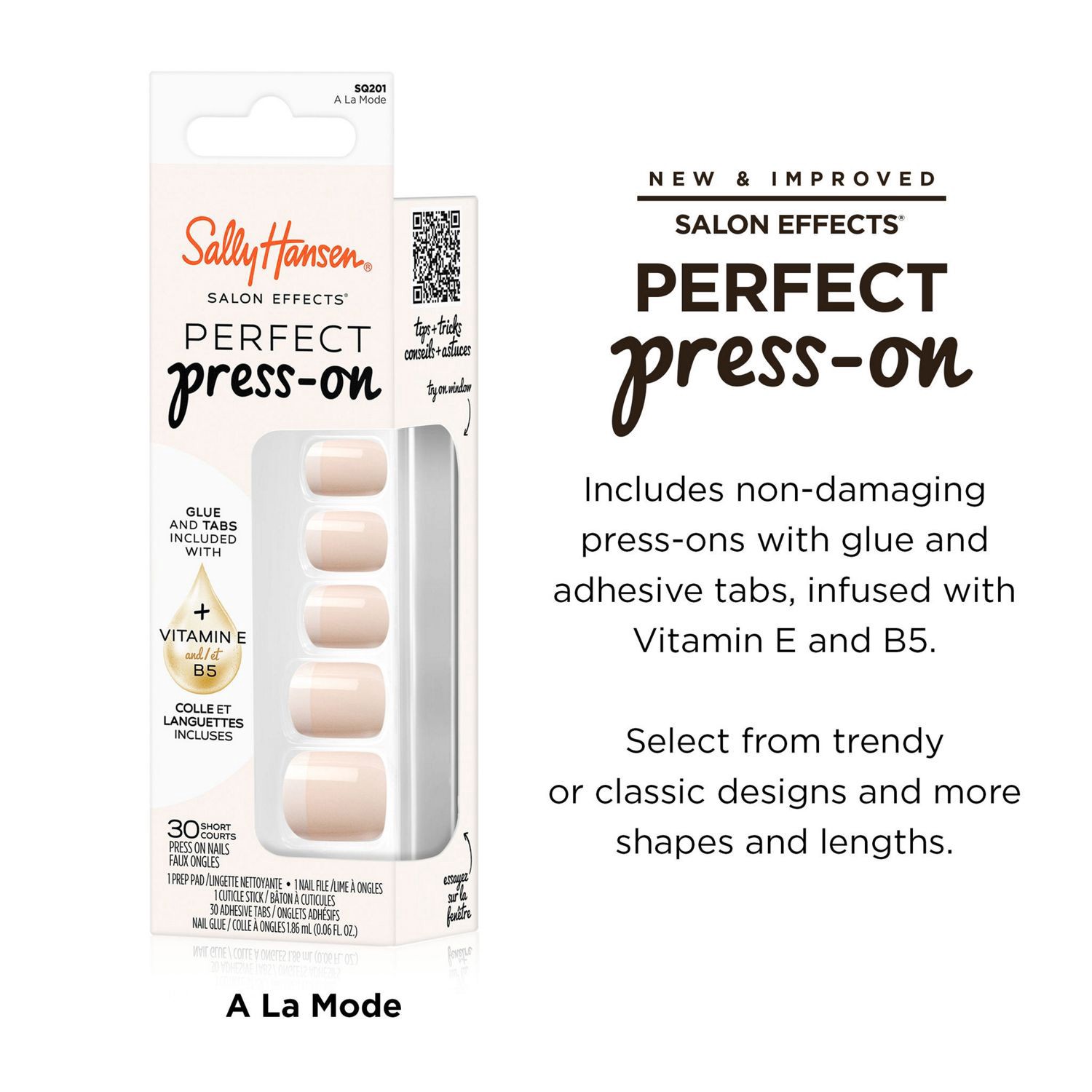 slide 7 of 9, SALLY HANSEN Sh Perfect Press On A La Mode, 1 ct