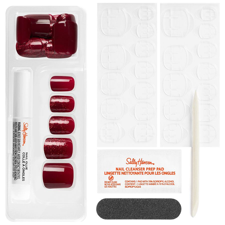 slide 5 of 5, Sally Hansen Salon Effects Perfect Press-On Square Nails, 1 ct