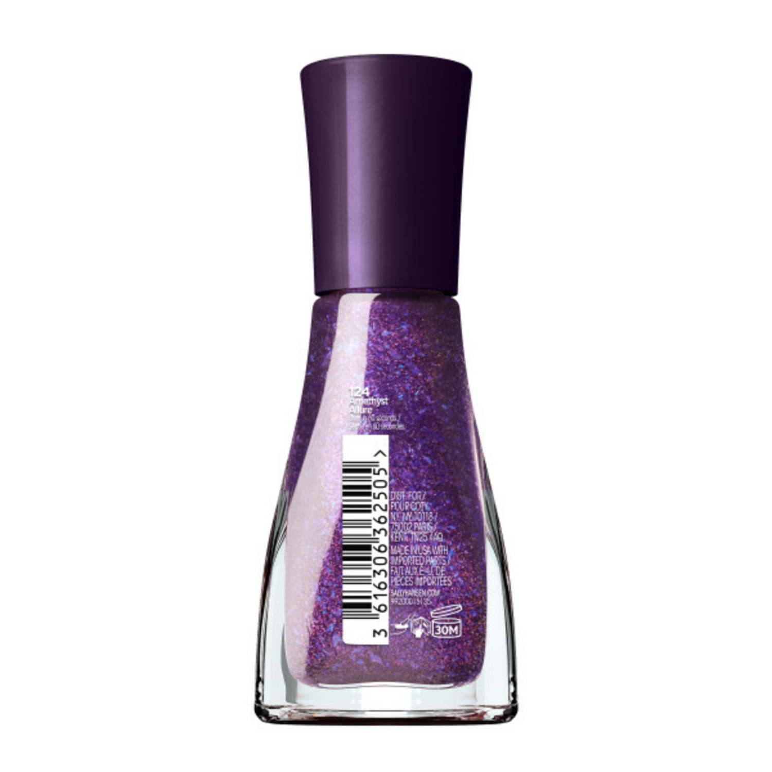 slide 2 of 5, SALLY HANSEN INSTA-DRI NAIL COLOR Sally Hansen Insta-Dri Nail Polish, Crystal Collection, Amethyst Allure, 1 ct