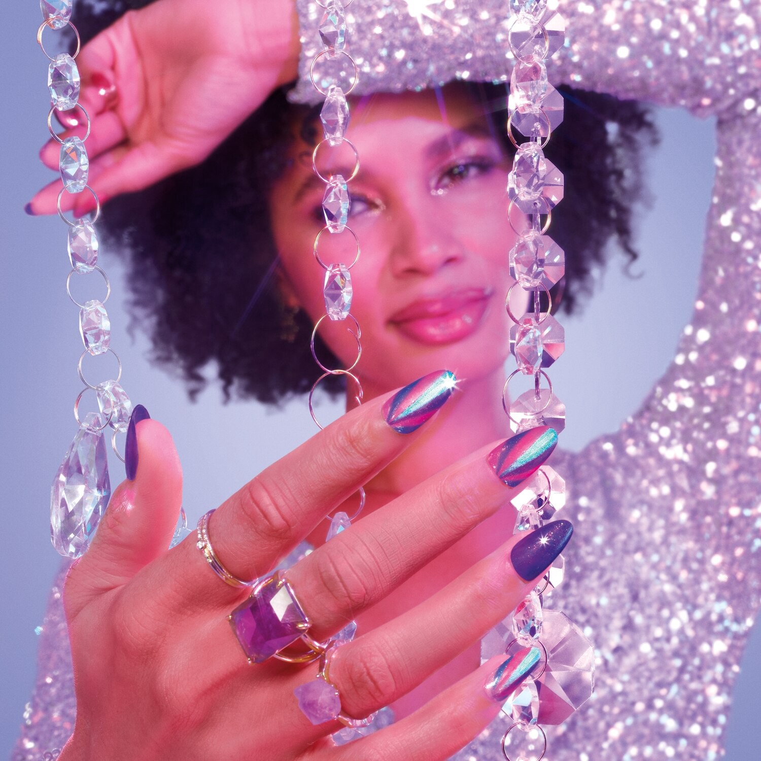 slide 7 of 7, SALLY HANSEN INSTA-DRI NAIL COLOR Sally Hansen Insta-Dri Nail Polish, Crystal Collection, Party Prism, 1 ct