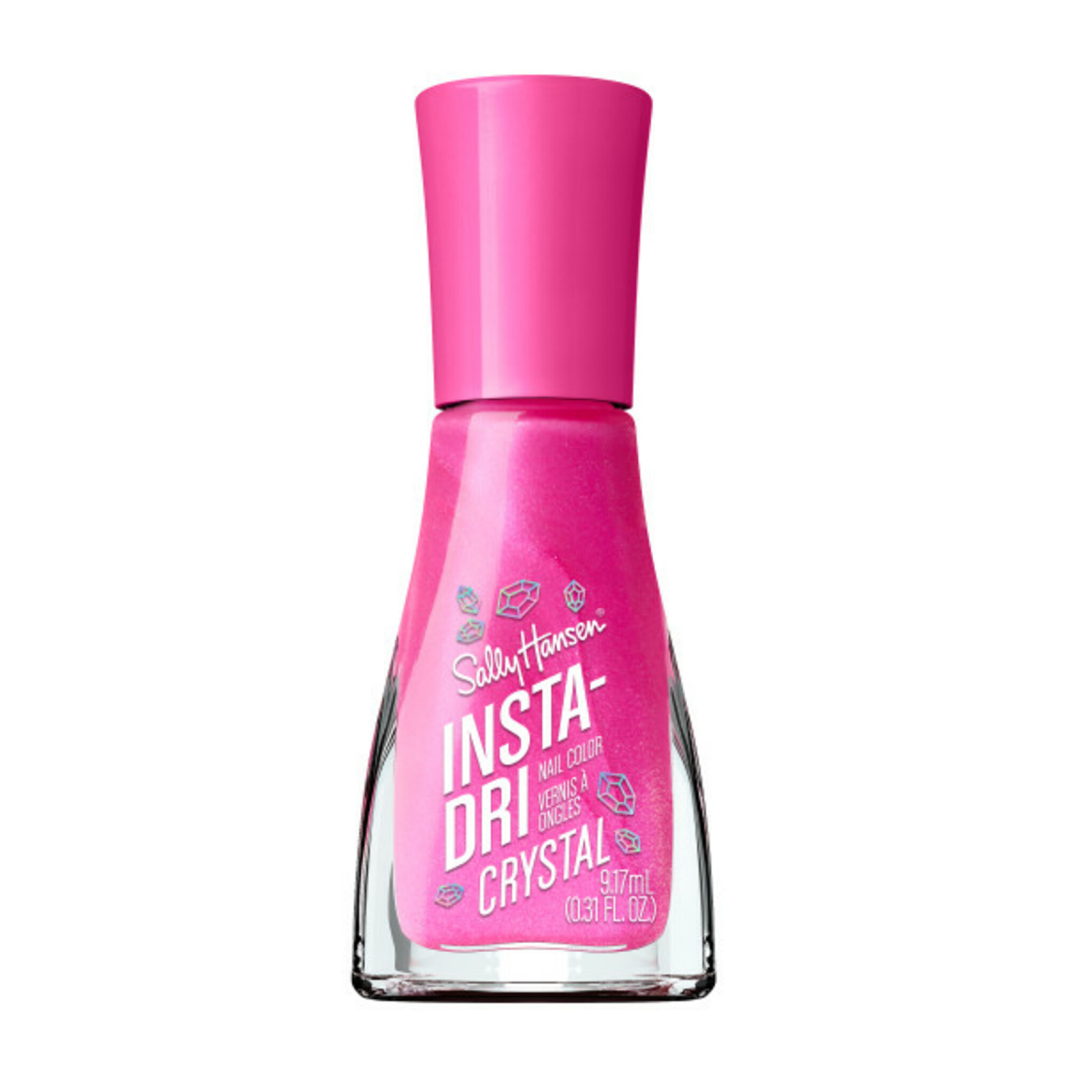 slide 1 of 5, SALLY HANSEN INSTA-DRI NAIL COLOR Sally Hansen Insta-Dri Nail Polish, Crystal Collection, Pink Charm Stone, 1 ct