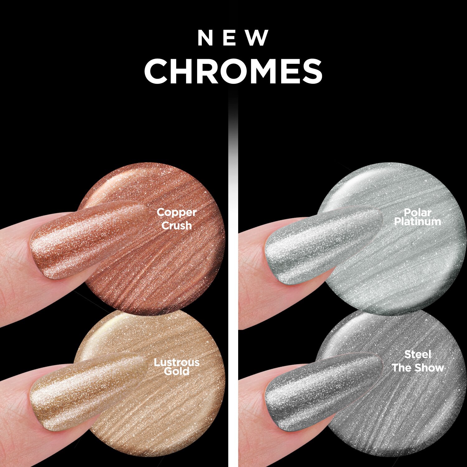 slide 5 of 6, Sally Hansen Insta-Dri Nail Polish, Chrome & Effects, Copper Crush, 1 ct