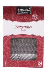 Essential Everyday Full Size Plastic Forks
