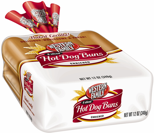 slide 1 of 1, Western Family Hot Dog Buns, 11 oz