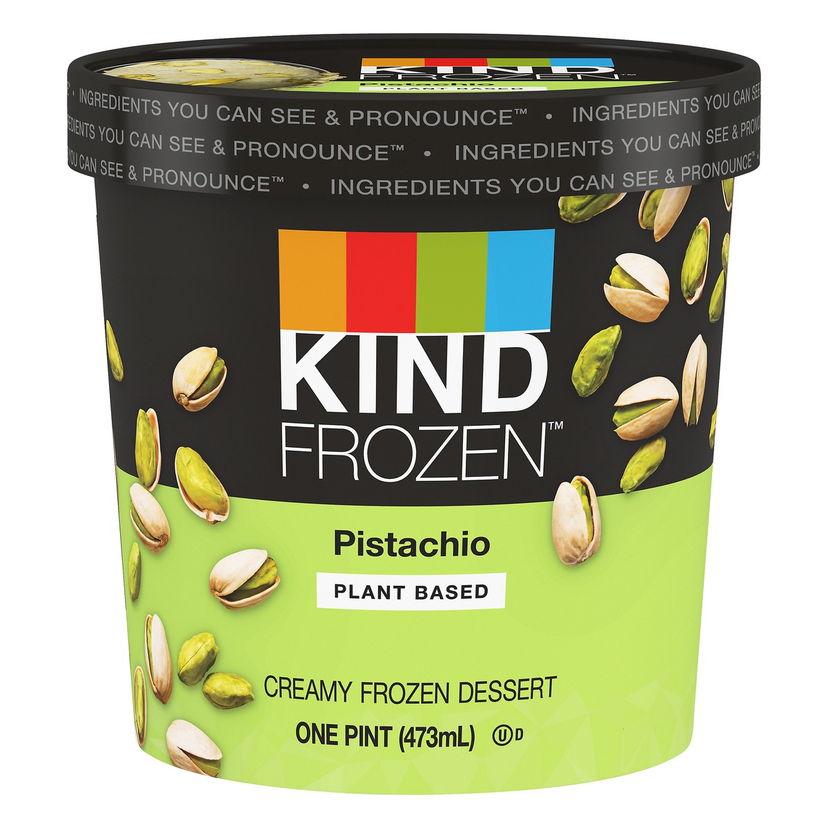 slide 2 of 12, KIND FROZEN Plant Based Creamy Pistachio Frozen Dessert 1 pt, 1 pint