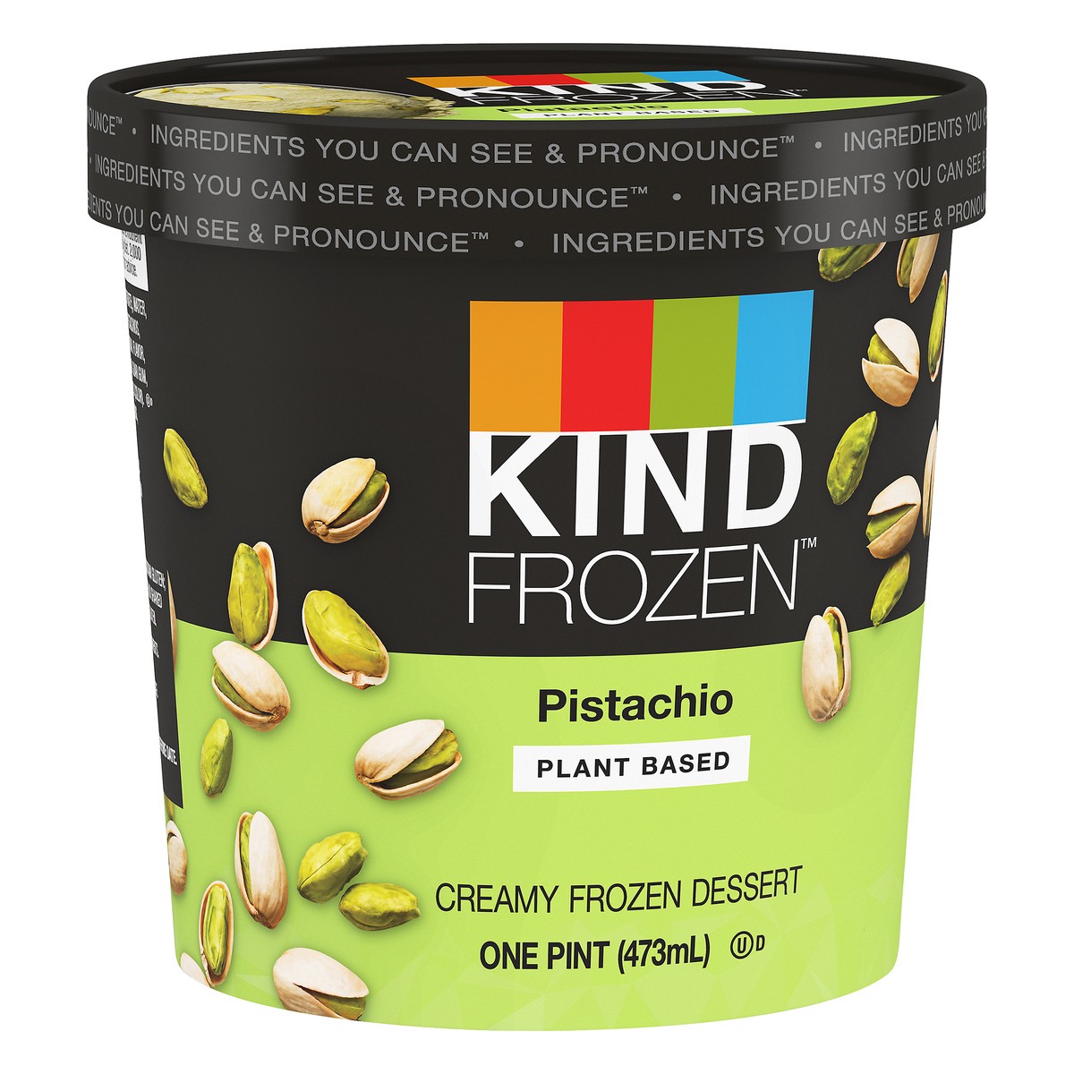 slide 11 of 12, KIND FROZEN Plant Based Creamy Pistachio Frozen Dessert 1 pt, 1 pint