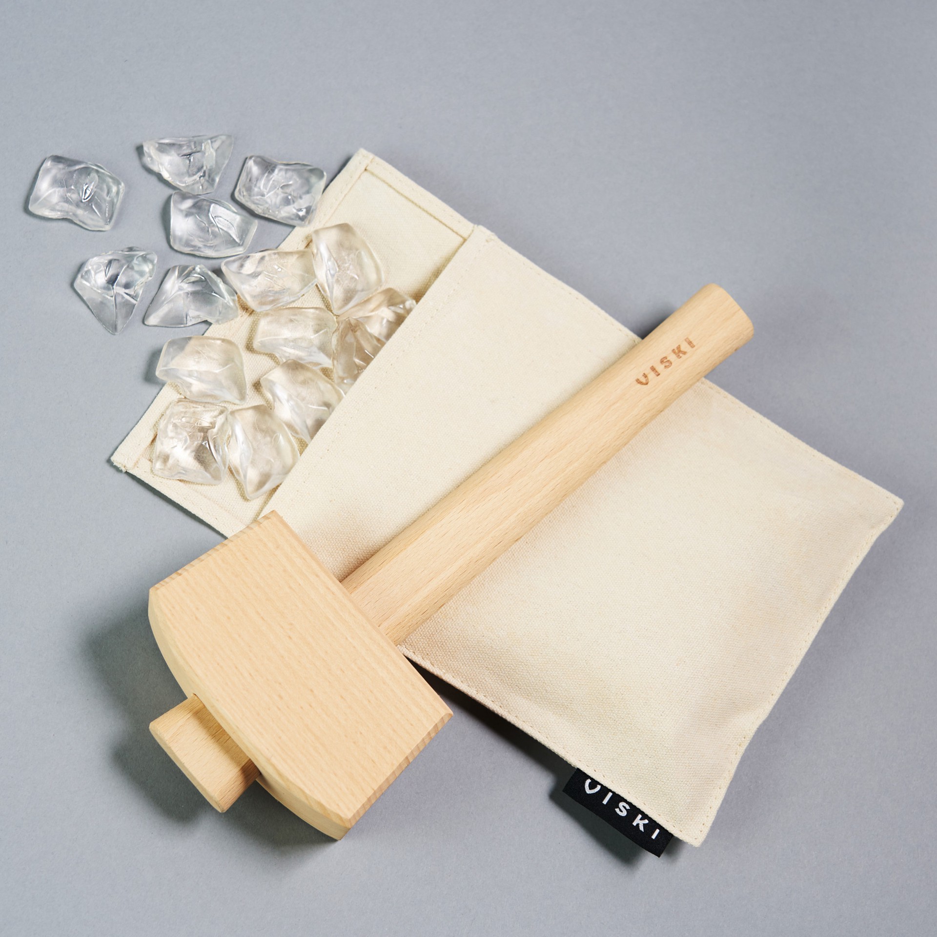 slide 5 of 5, Viski Professional Lewis Bag and Mallet Bartender Kit & Bar Tools Kitchen Accessory 12", Ice Bag & Mallet, 1 ct