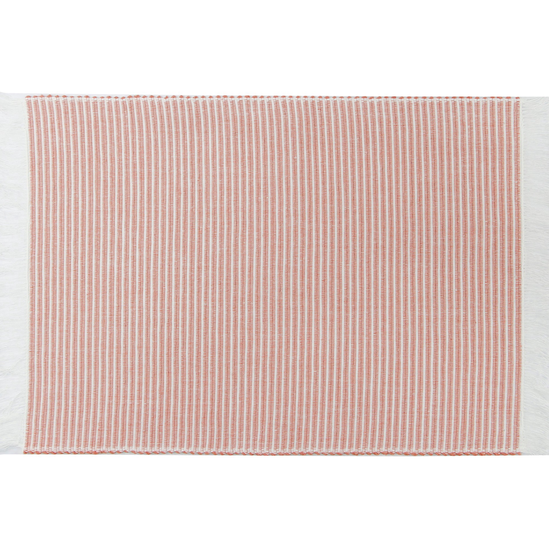 slide 1 of 1, Haven + Key Striped Placemat Set - Clay, 4 pk, 13 in x 18 in