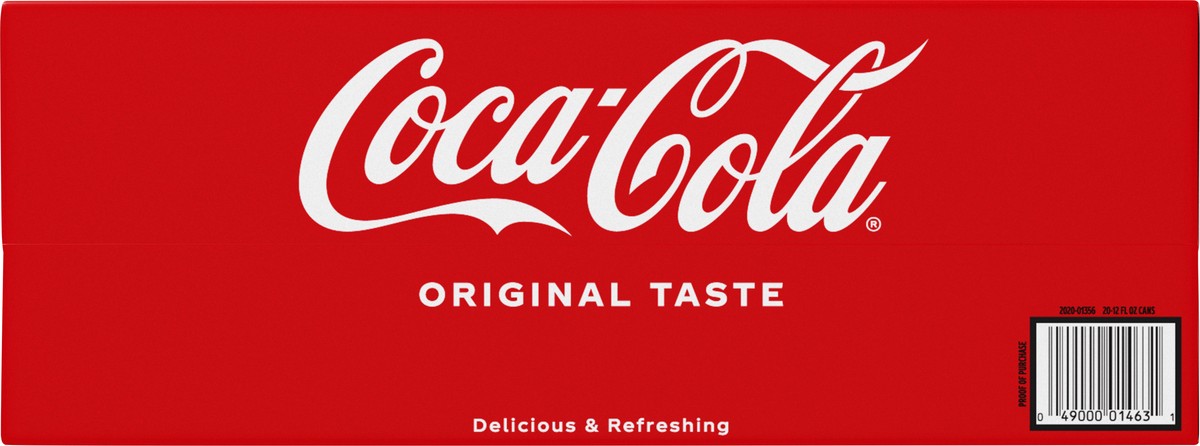 slide 4 of 9, Coca-Cola Soda Soft Drink, 12 fl oz, 20 Pack, 240 fl oz