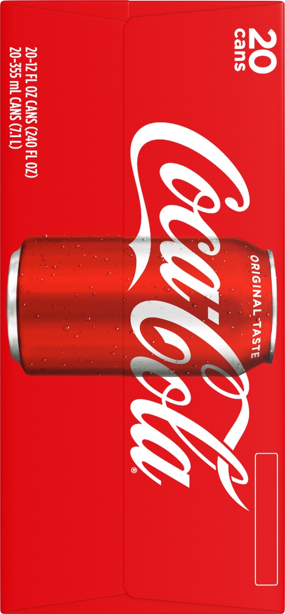 slide 7 of 11, Coca-Cola Classic Cans, 20 ct; 12 fl oz