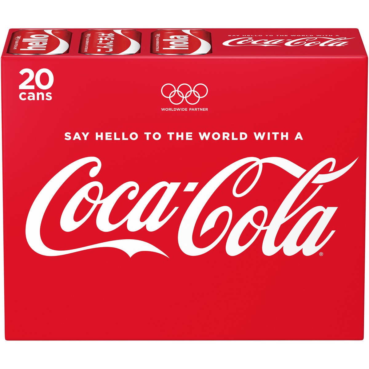 slide 1 of 9, Coca-Cola Soda Soft Drink, 12 fl oz, 20 Pack, 240 fl oz