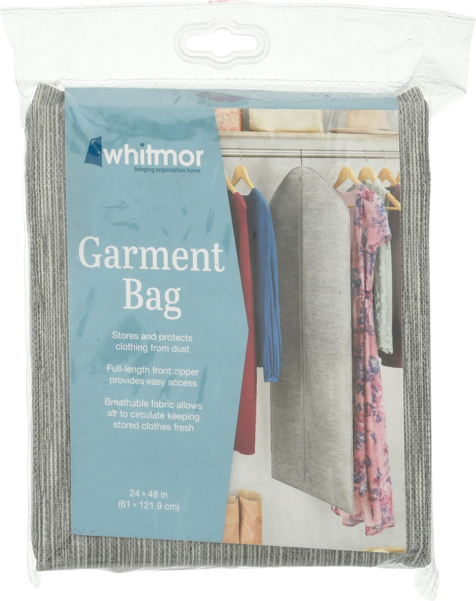 slide 6 of 9, Whitmor Garment Bag Crosshatch Space, Dyed, 1 ct