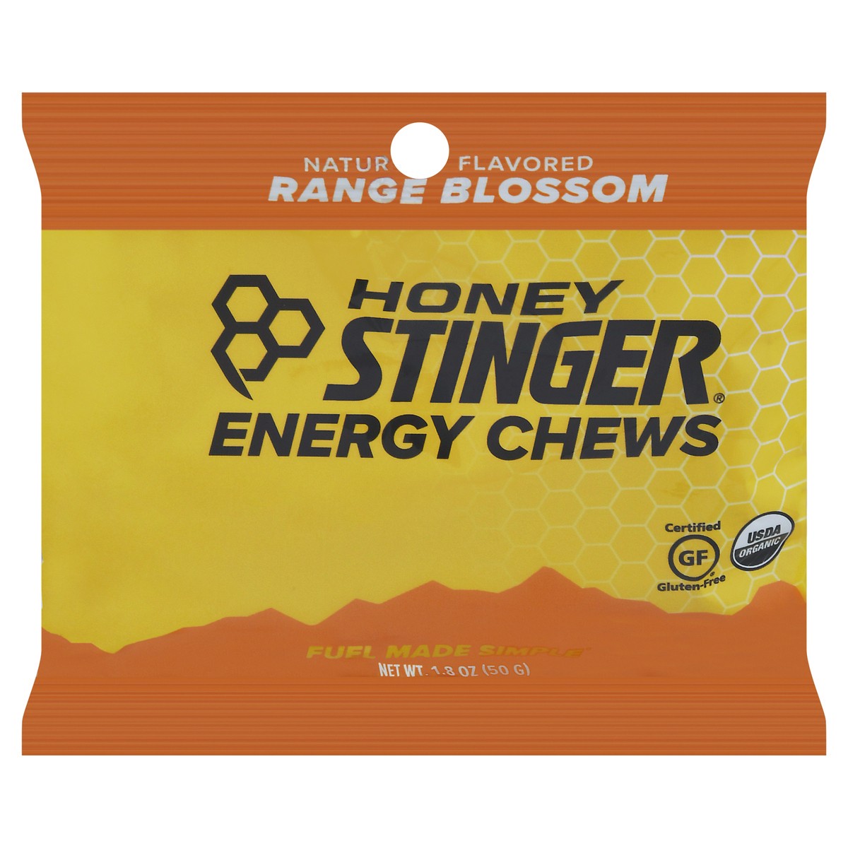 slide 1 of 9, Honey Stinger Orange Blossom Energy Chews 1.8 oz, 1.8 oz