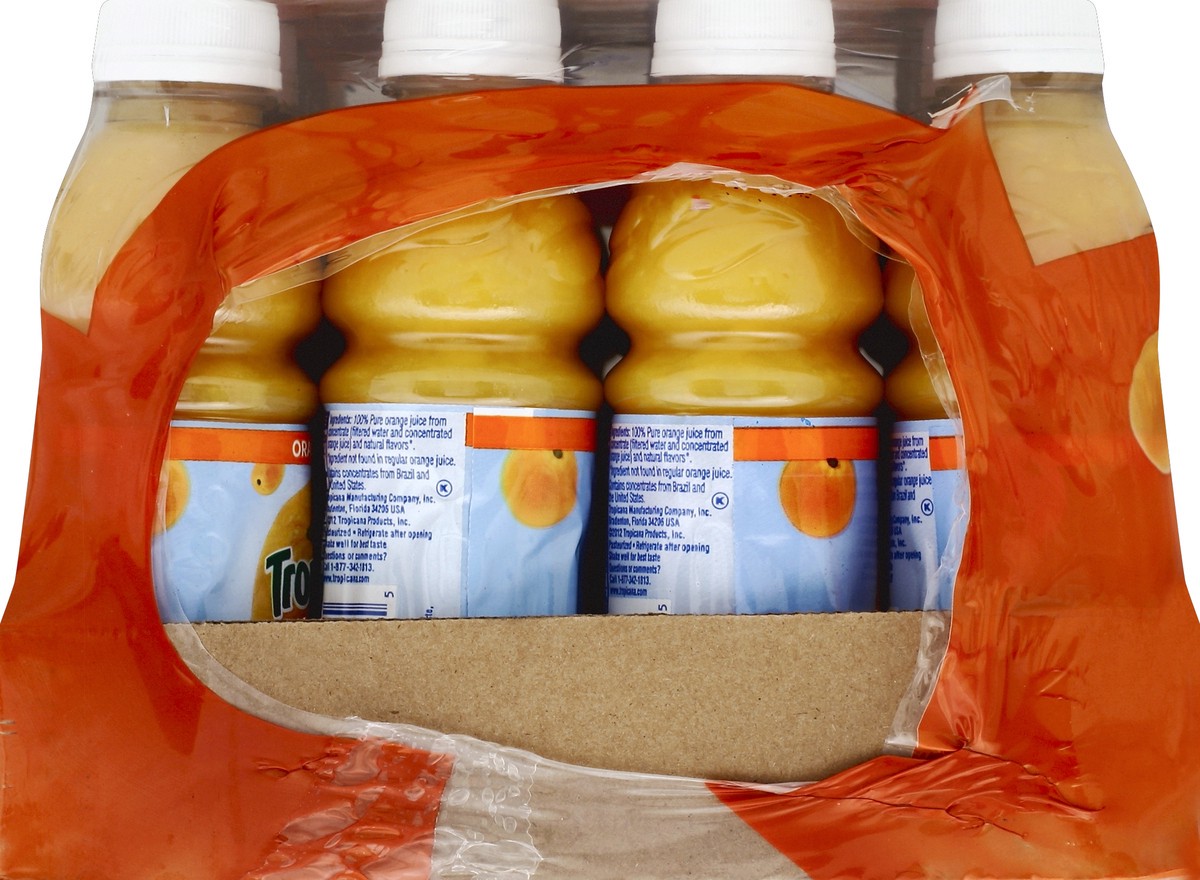 Tropicana 100% Juice, Orange - 24 pack, 10 fl oz bottles