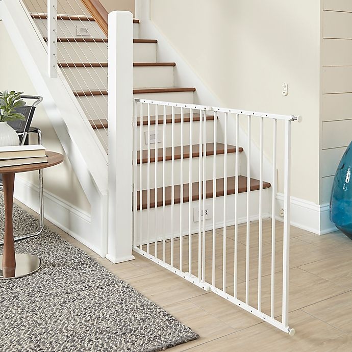 slide 8 of 8, Storkcraft Easy Walk-Thru Metal Safety Gate - White, 1 ct