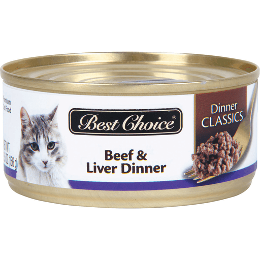 slide 1 of 1, Best Choice Beef Liver Dinner Canned Cat Food, 5.5 oz