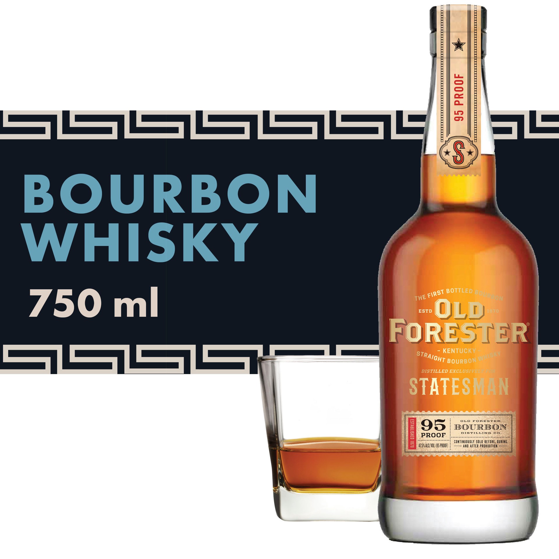 slide 8 of 9, Old Forester Statesman Kentucky Straight Bourbon Whisky, 750 mL Bottle, 95 Proof, 750 ml