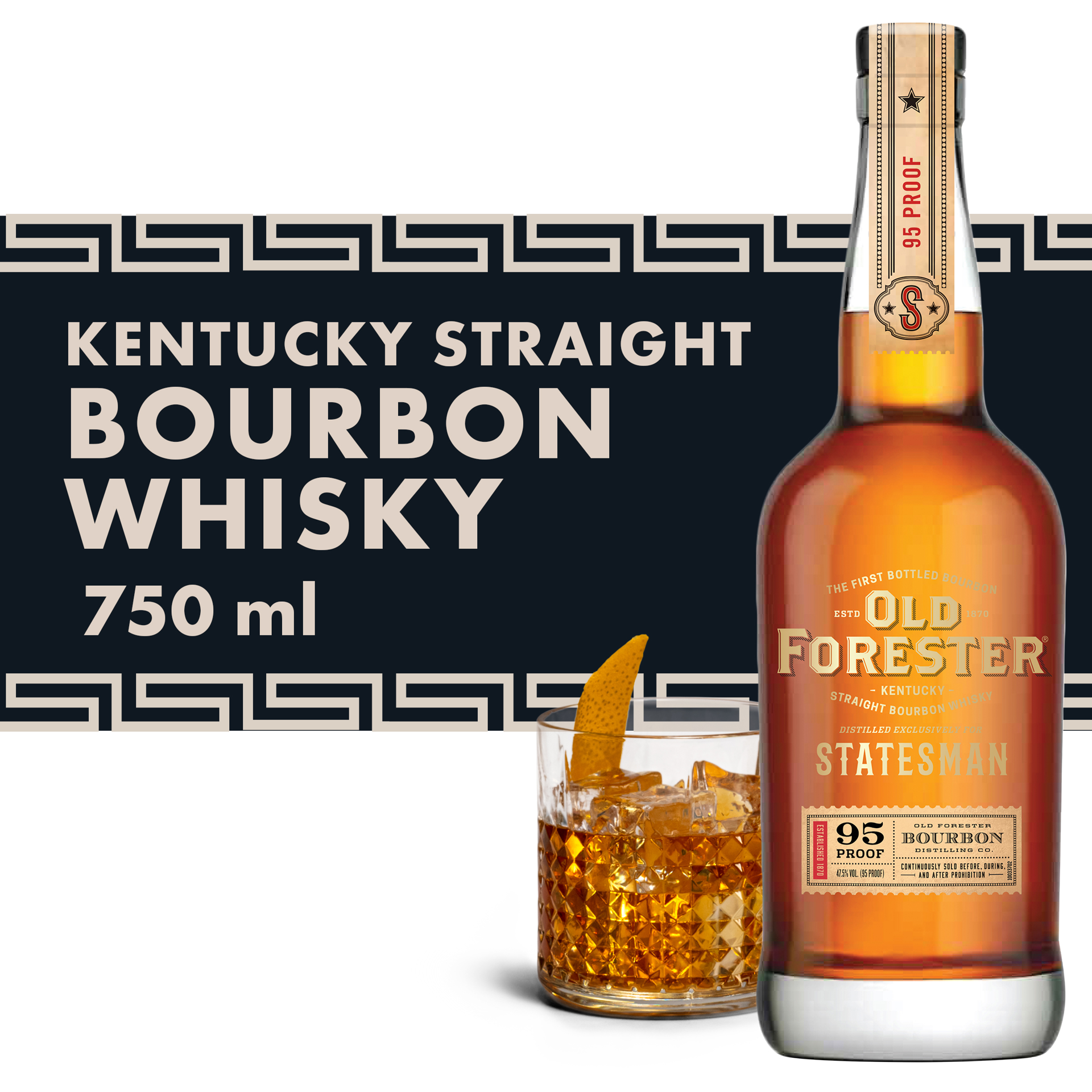 slide 1 of 9, Old Forester Statesman Kentucky Straight Bourbon Whisky, 750 mL Bottle, 95 Proof, 750 ml