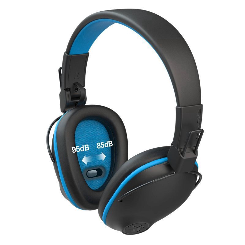slide 5 of 5, JLab JBuddies Pro Wireless kids headphones - Black/Blue, 1 ct
