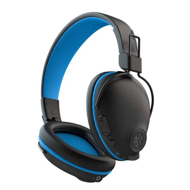 slide 2 of 5, JLab JBuddies Pro Wireless kids headphones - Black/Blue, 1 ct