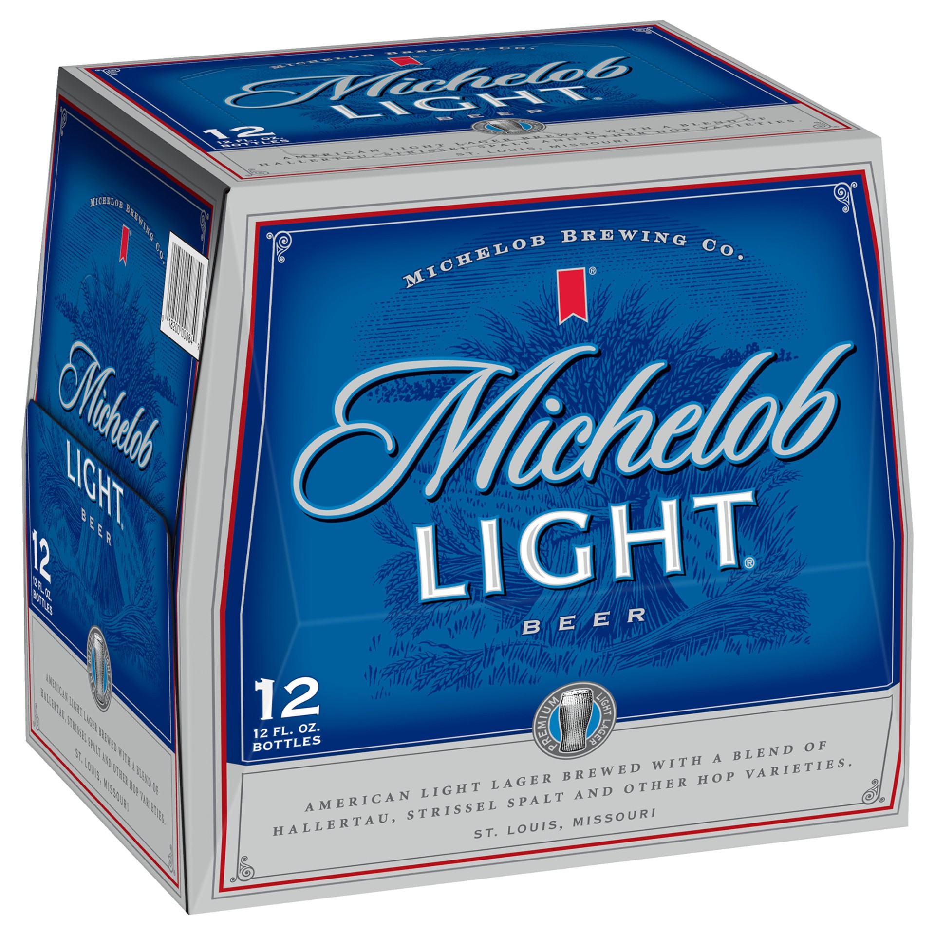 slide 1 of 5, Michelob Light Lager Premium Beer 12 - 12 fl oz Bottles, 144 fl oz