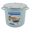 slide 2 of 9, Grand Gourmet Enamel Stock Pot, Sky Blue, 16 qt