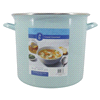 slide 6 of 9, Grand Gourmet Enamel Stock Pot, Sky Blue, 16 qt