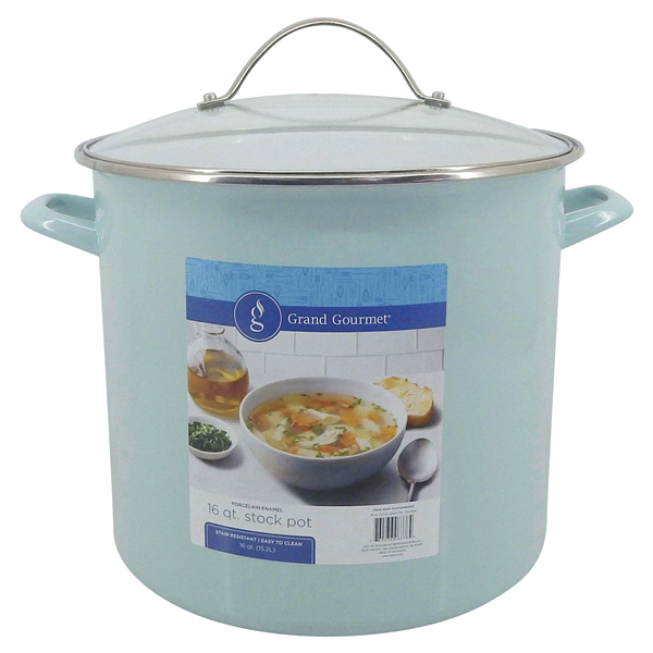 GG Enamel Stock Pot Chambray Blue 12QT