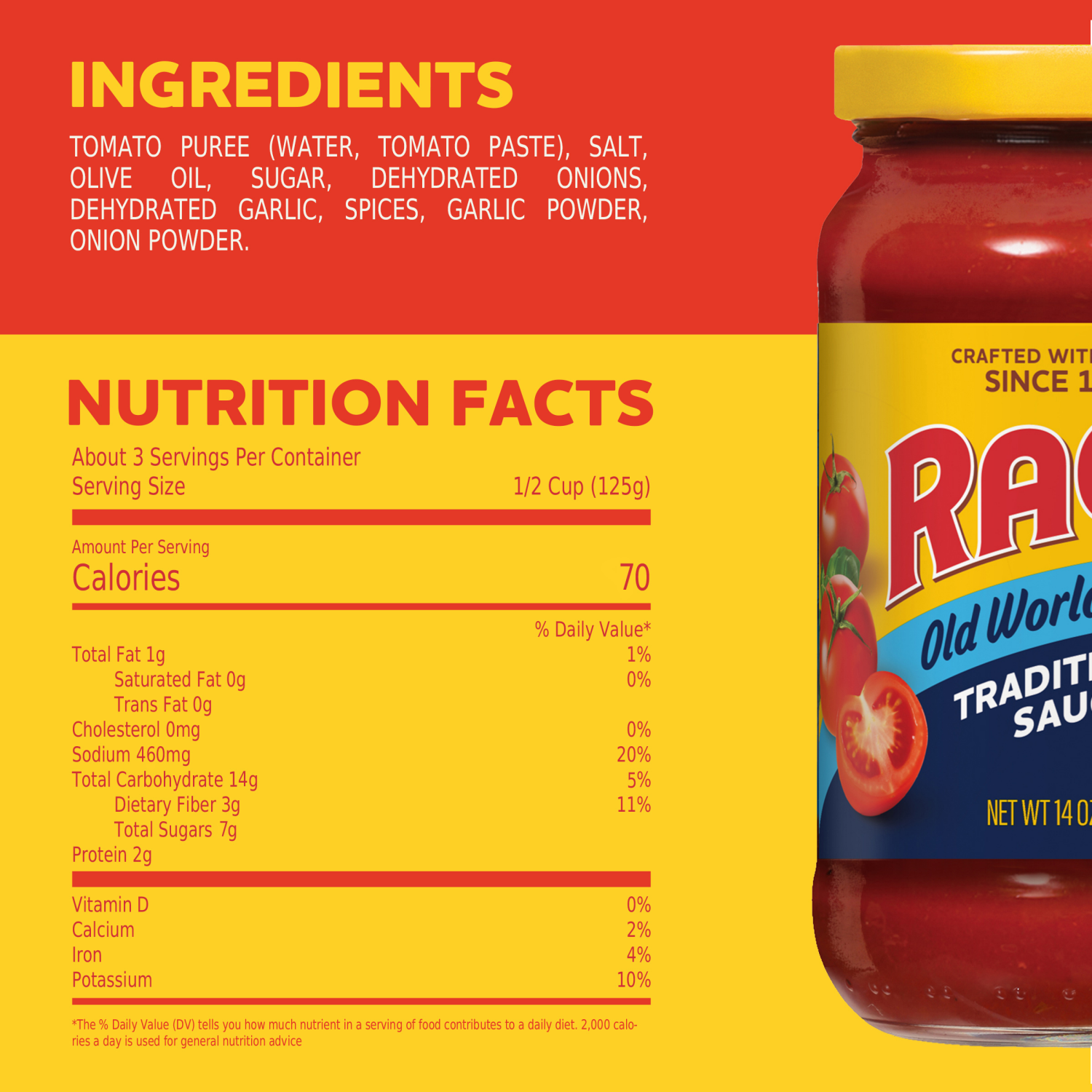 slide 2 of 8, Ragu Old World Style Traditional Sauce 14 oz., 14 oz