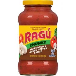 Ragu Chunky Mushroom & Green Pepper Sauce 24 oz