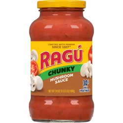 Ragu Ragú Super Chunky Mushroom Pasta Sauce, 24 oz.