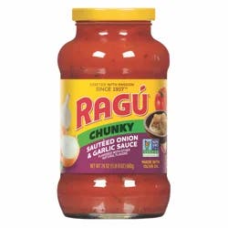 Ragu Chunky Sauteed Onion & Garlic Sauce 24 oz