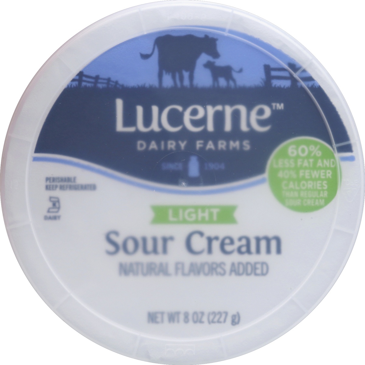 slide 3 of 3, Lucerne Dairy Farms Light Sour Cream, 